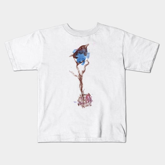 Oriole Kids T-Shirt by lopescodesign